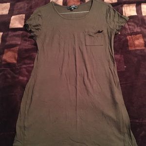Olive green Short dress